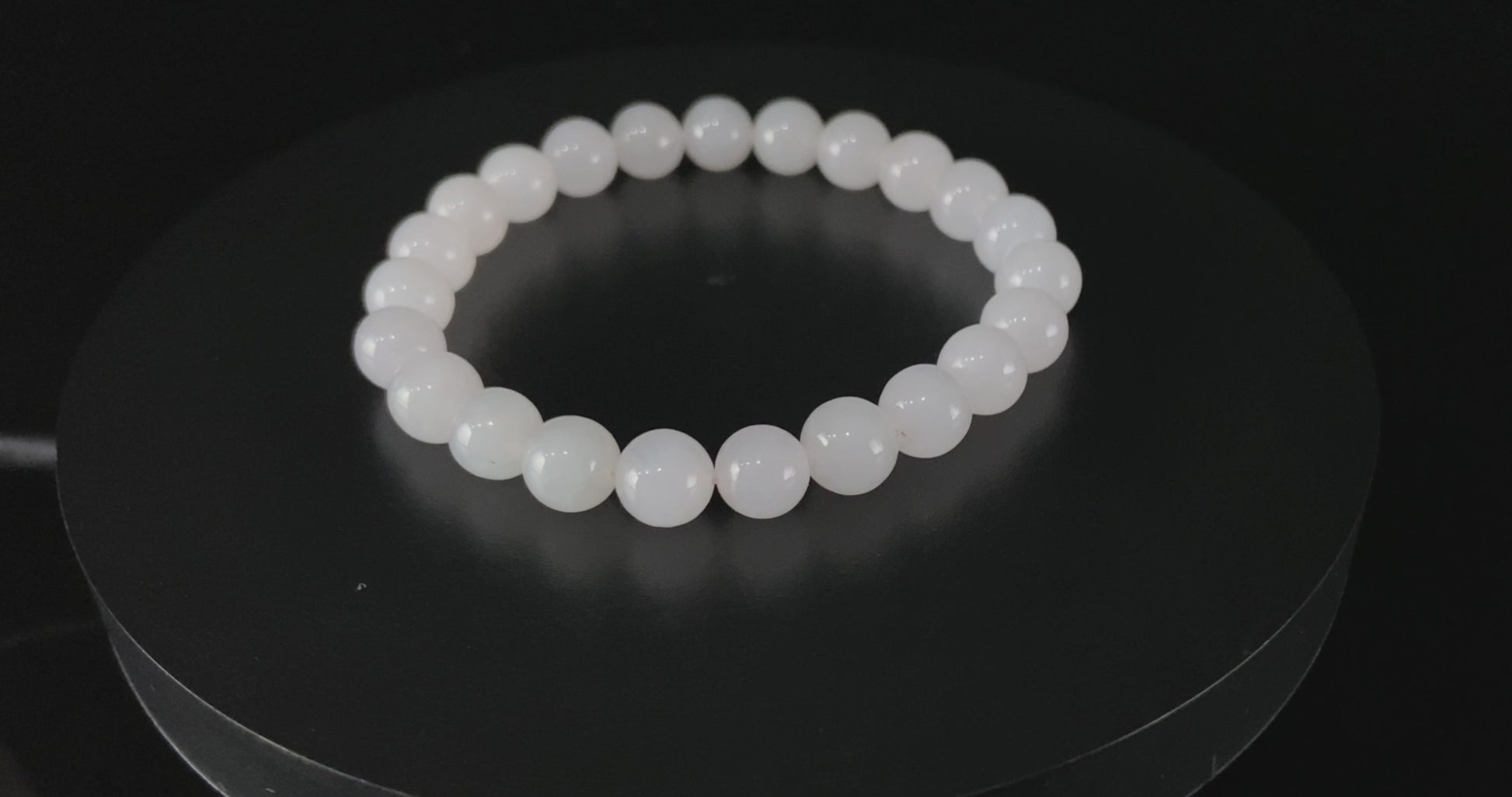Milky Frost Mist Luminance · Nature Burmese Jadeite Bracelet