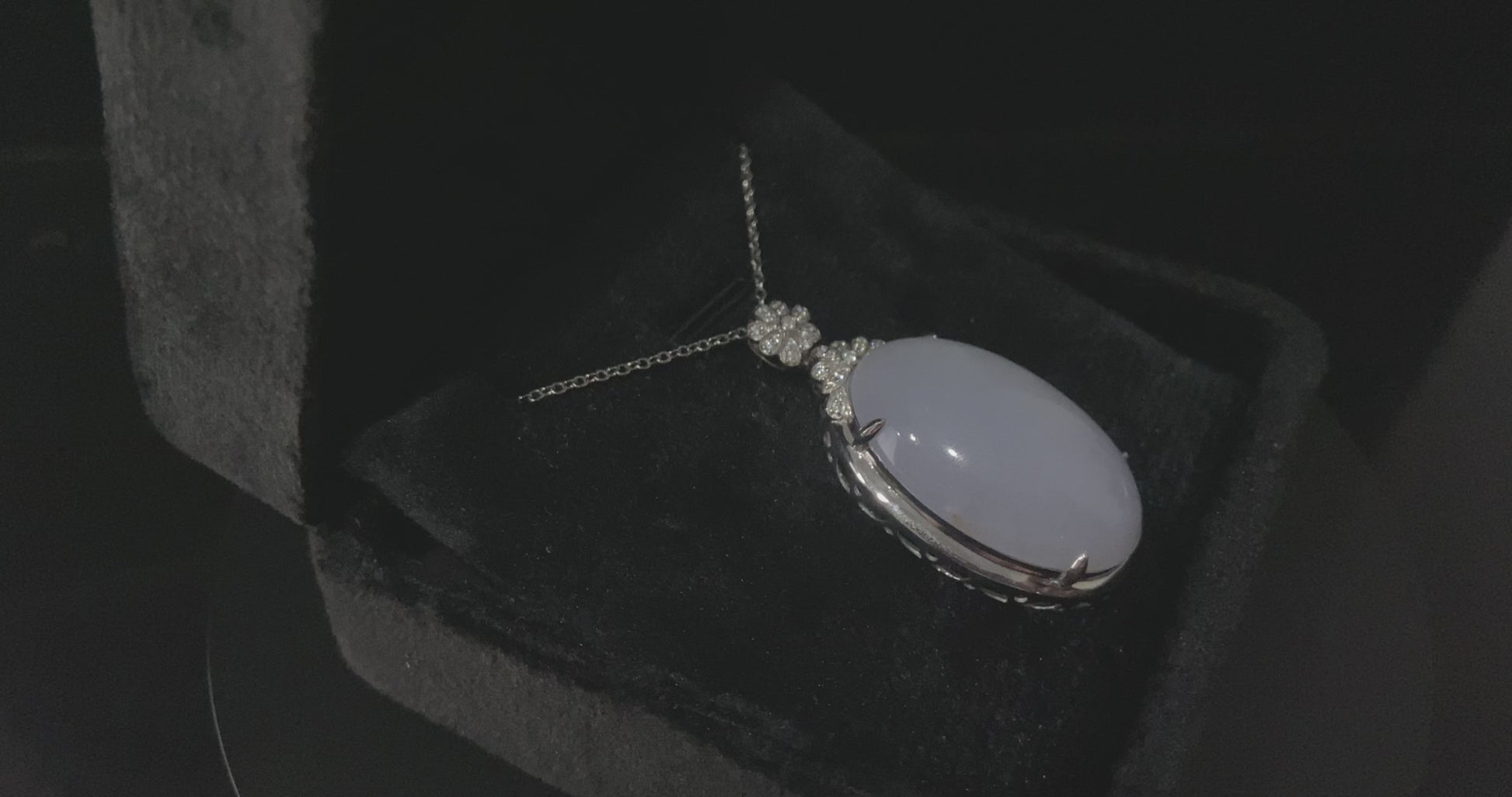 Light Cloud Purple · Nature Burmese Jadeite Pendant