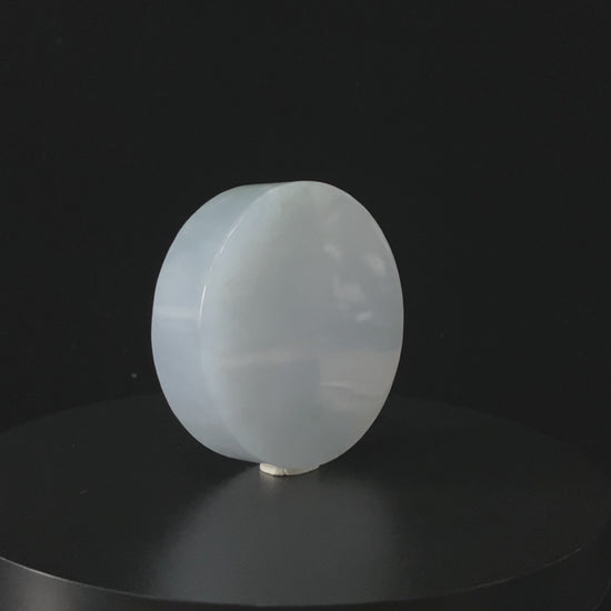 Semi-Finished Jade Blank | Hazy Cloud‑Ice · Nature Burmese Jadeite Core
