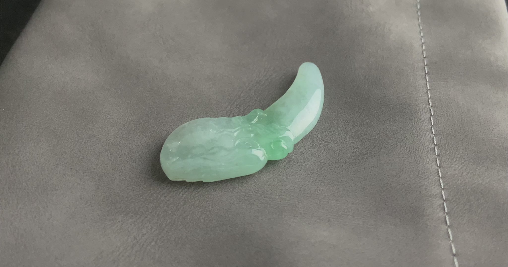 A mint lucky tusk loose jadeite.