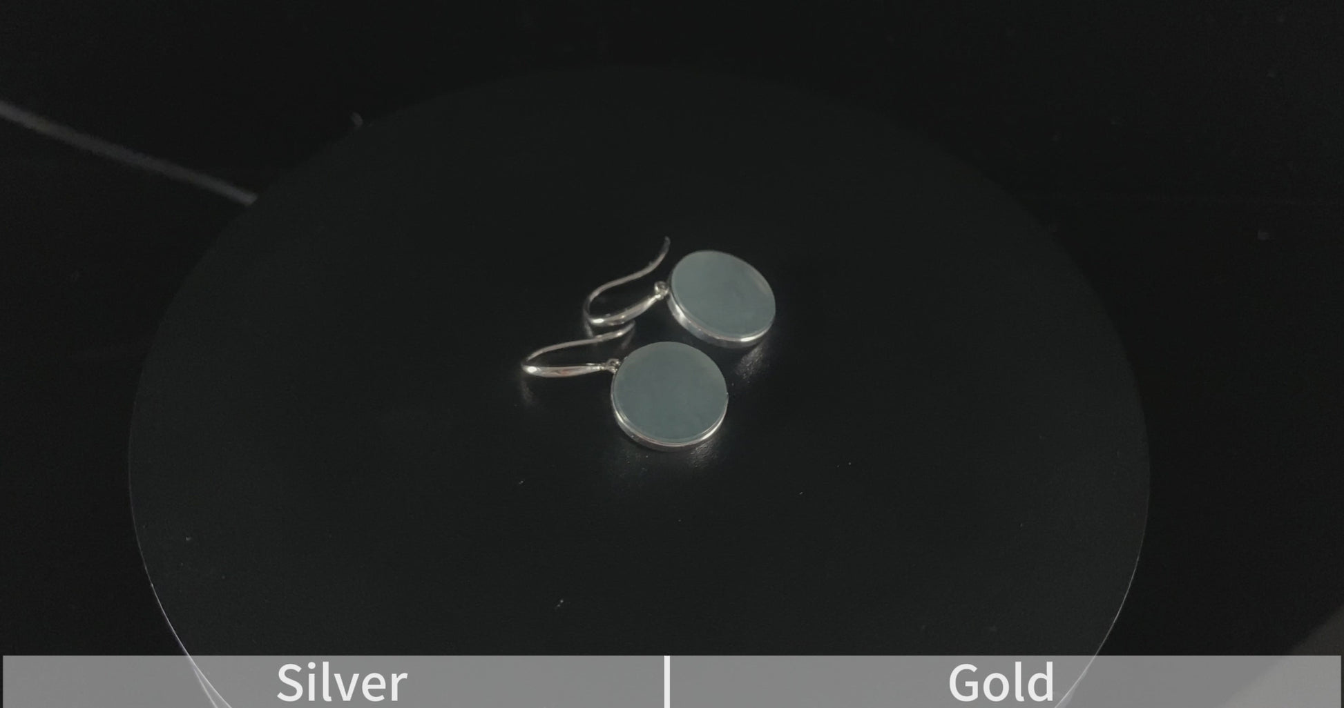 Haze Wuji Disc · Nature Burmese Jadeite Earrings