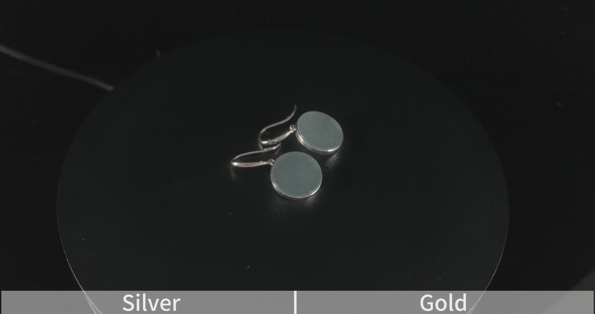 Haze Wuji Disc · Nature Burmese Jadeite Earrings