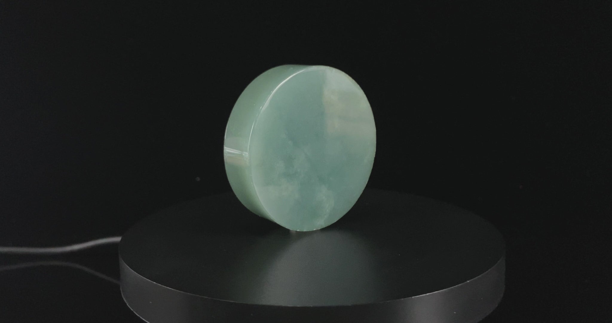 Semi-Finished Jade Blank | Misty Teal Lake Luminescence · Nature Burmese Jadeite Core