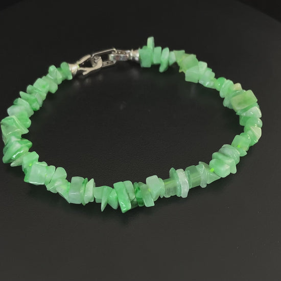 Riverside Green · Nature Burmese Jadeite Bracelet