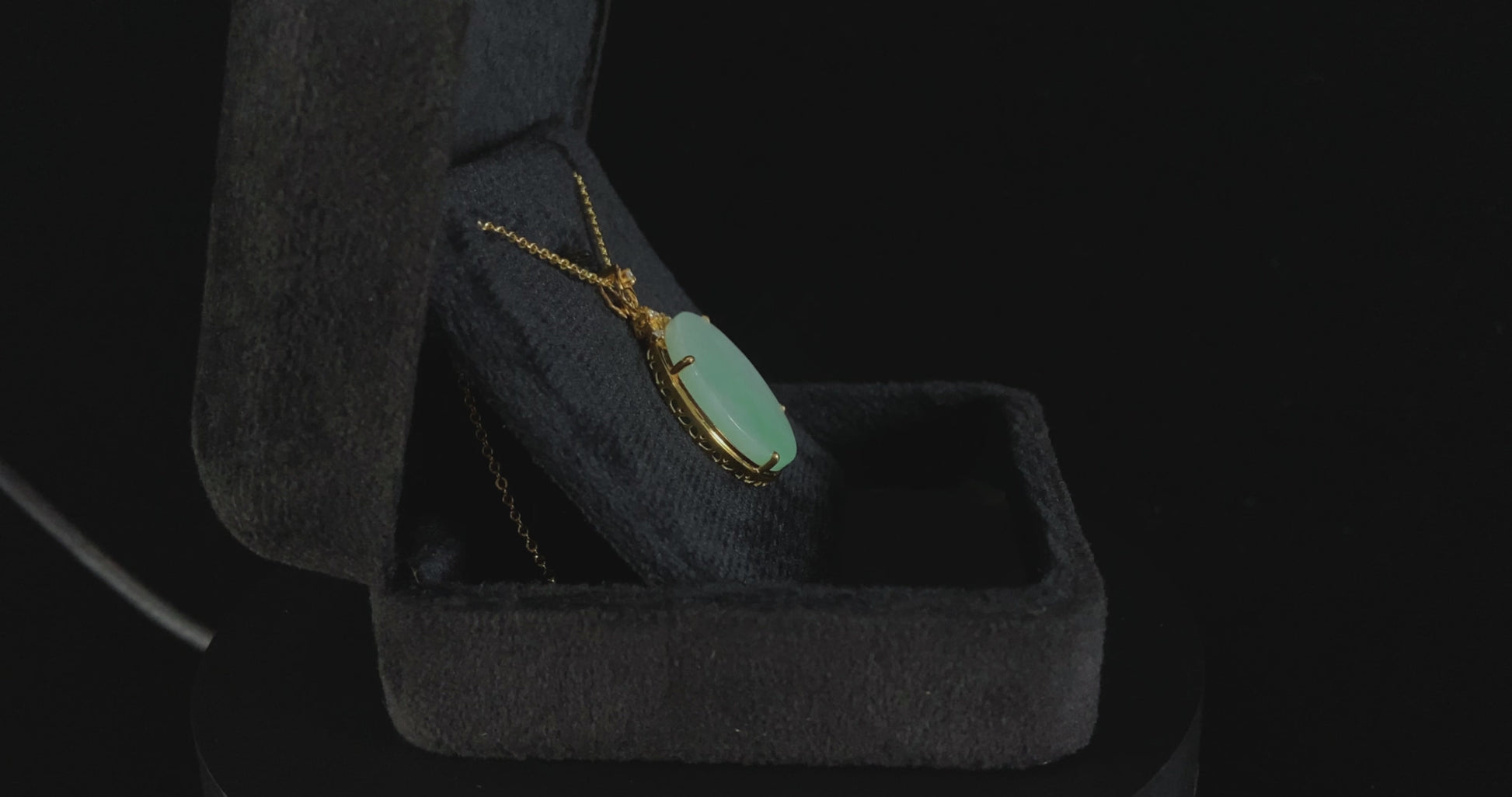 Hazy Dew Green Radiance · Nature Burmese Jadeite Pendant
