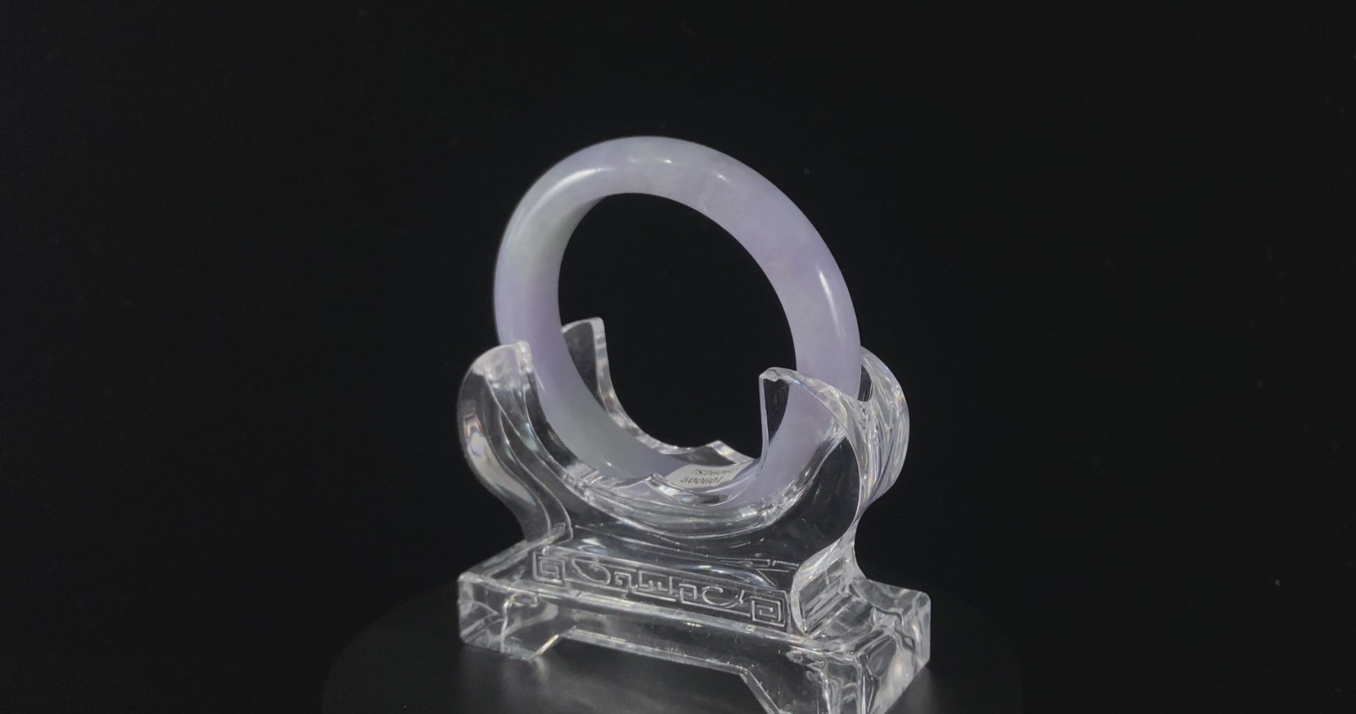 Purple Mist Moon Veil · Nature Burmese Jadeite Peace Bangle（54mm）