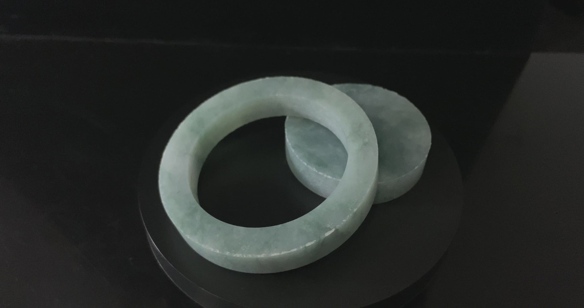 Bespoke from Client-Selected Slab | Soft Mist Green · Nature Burmese Jadeite Bangle