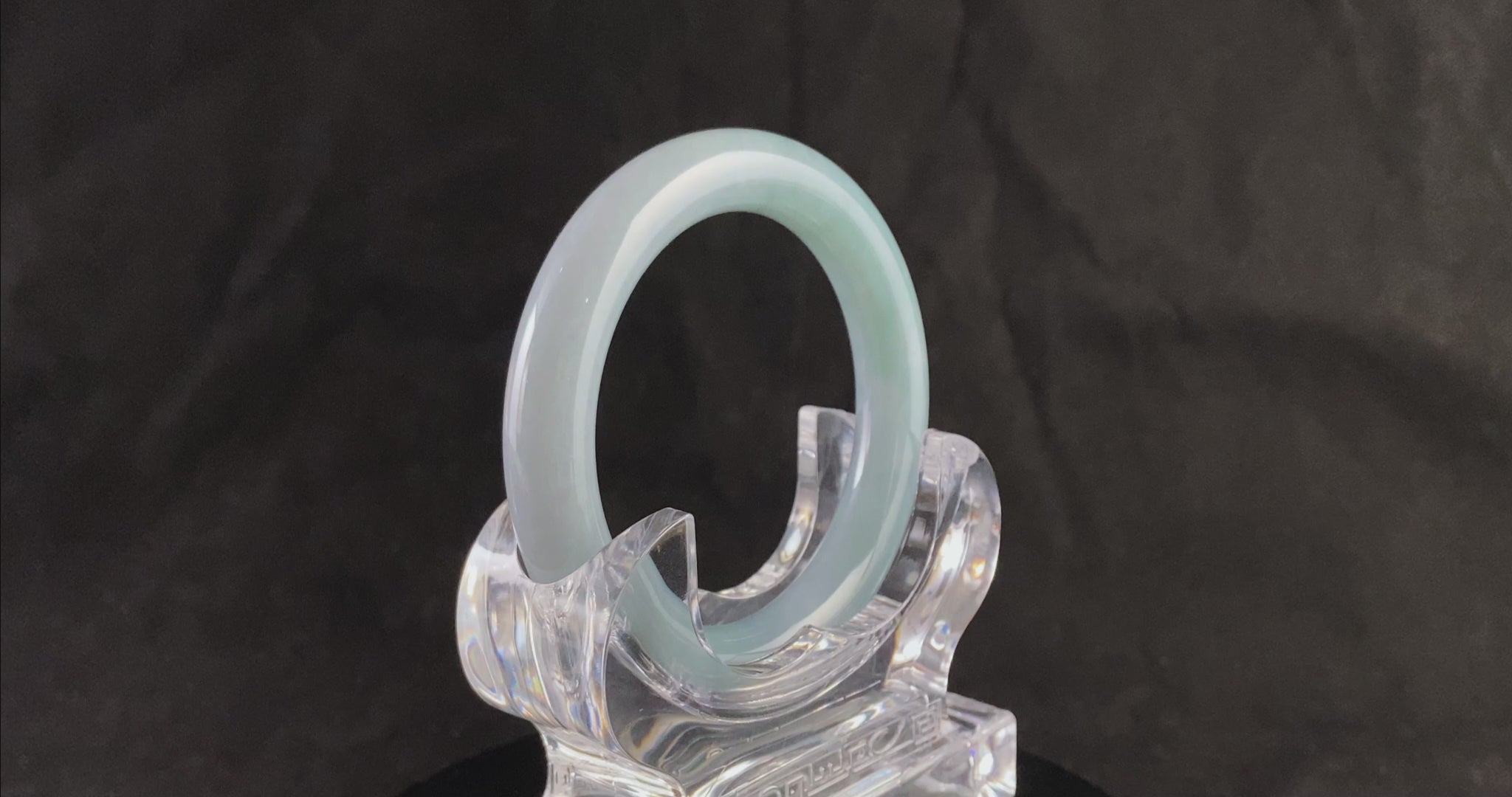 A icy blue calm jadeite bangle.