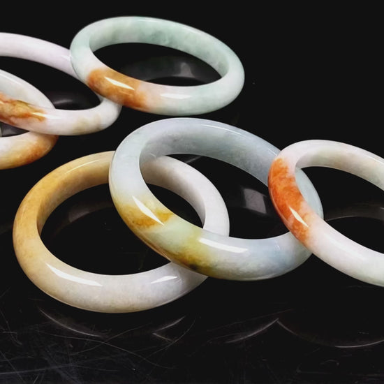 A fire phoenix jadeite bangle.