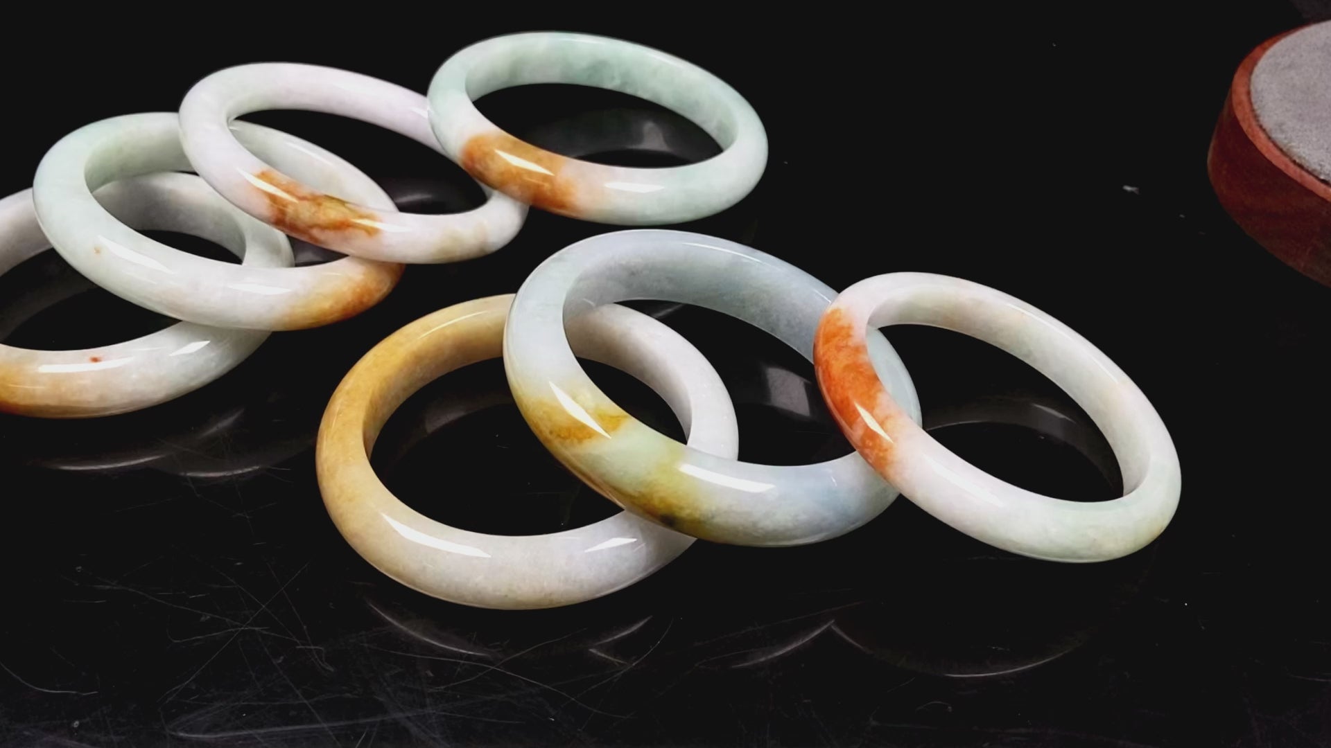A fire phoenix jadeite bangle.