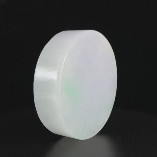 Semi-Finished Jade Blank | Soft Fog Ice Floating Green · Nature Burmese Jadeite Core
