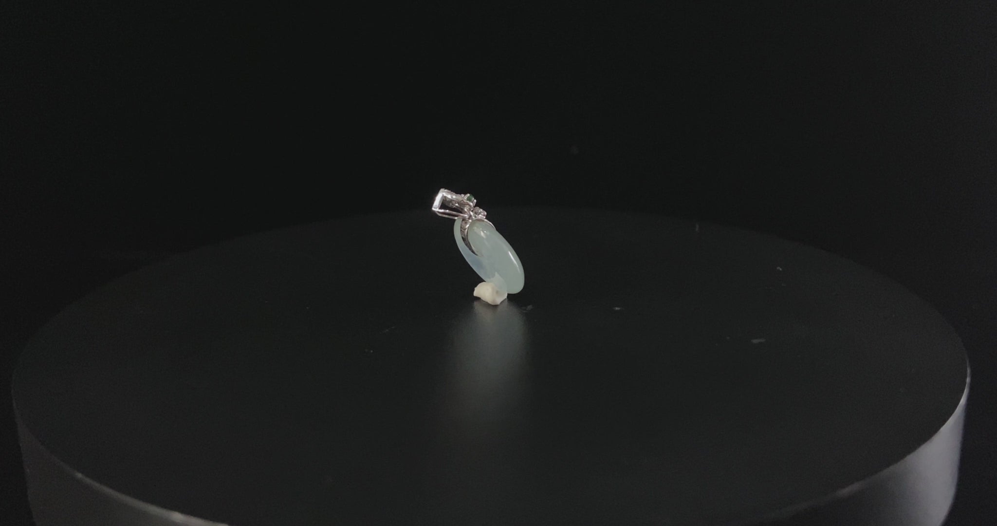 Handpicked 🧊 Icy Transparent White · Nature Burmese Jadeite Pendant