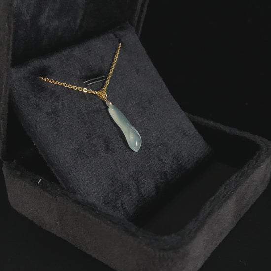 Icy Mist Clear Orchid · Nature Burmese Jadeite Pendant
