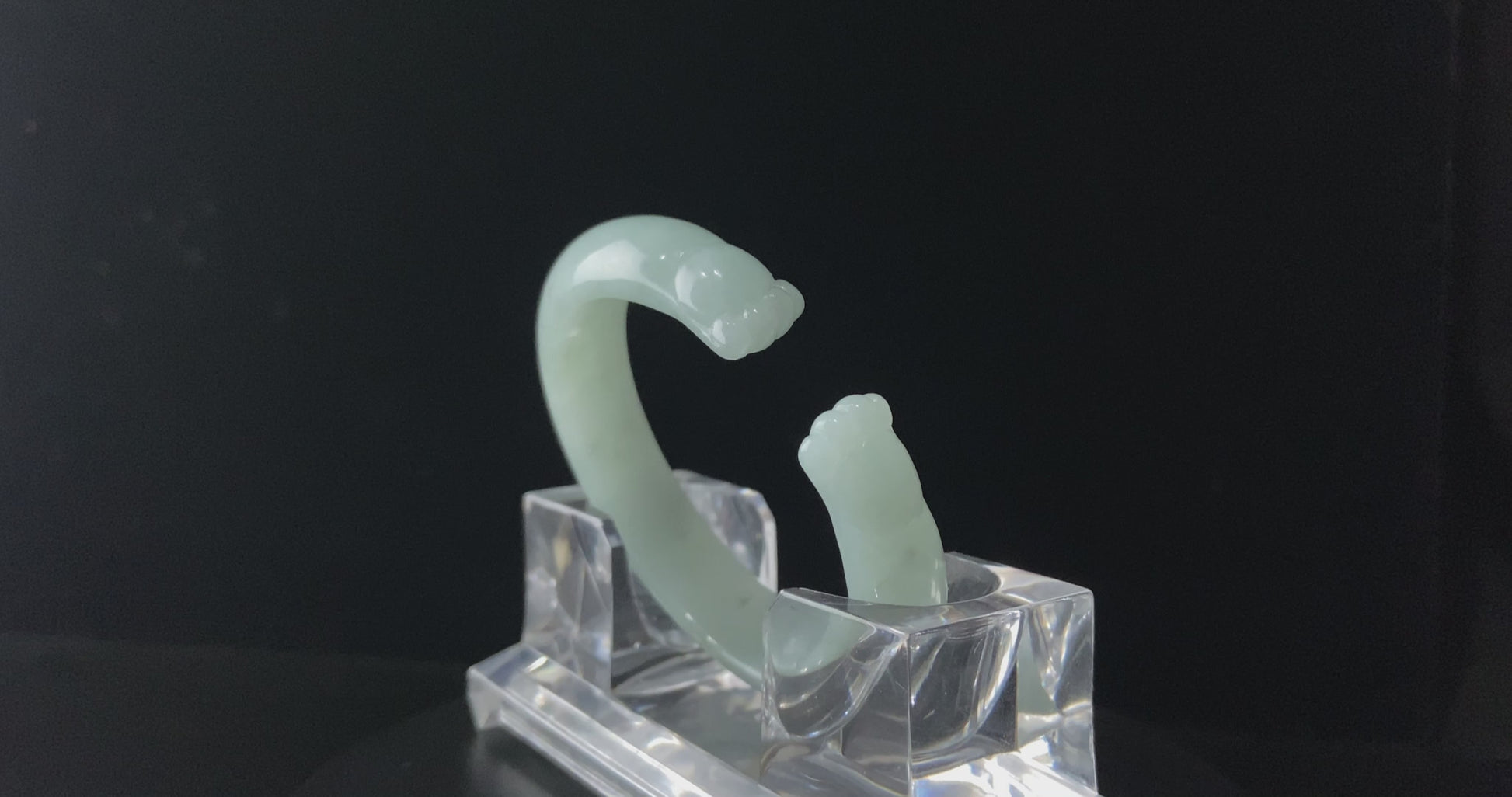 Morning Mist Green · Nature Burmese Jadeite Peace Bangle
