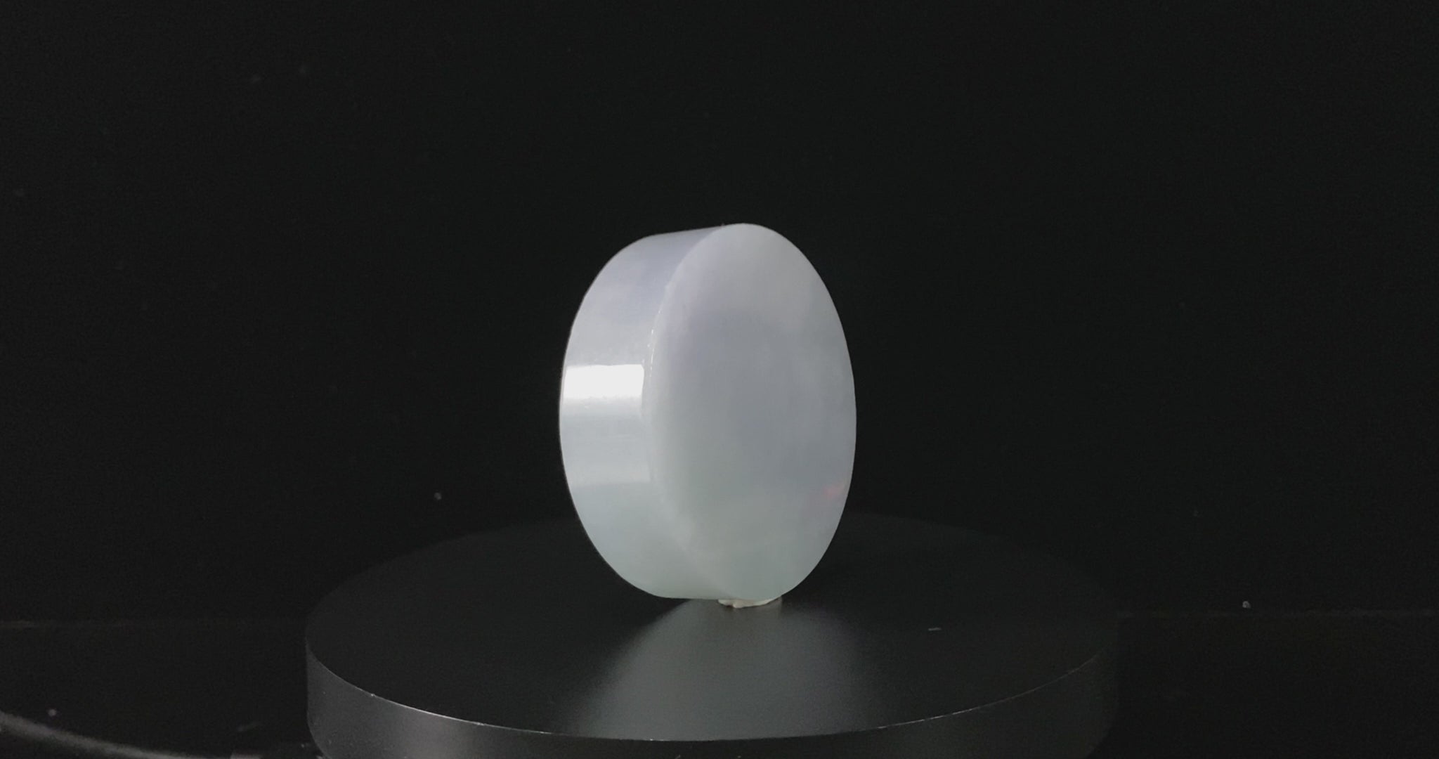 Semi-Finished Jade Blank | Cloudy Frost White · Nature Burmese Jadeite Core