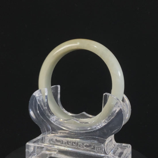 Gilded Blush Cream · Nature Burmese Jadeite Peace Bangle 