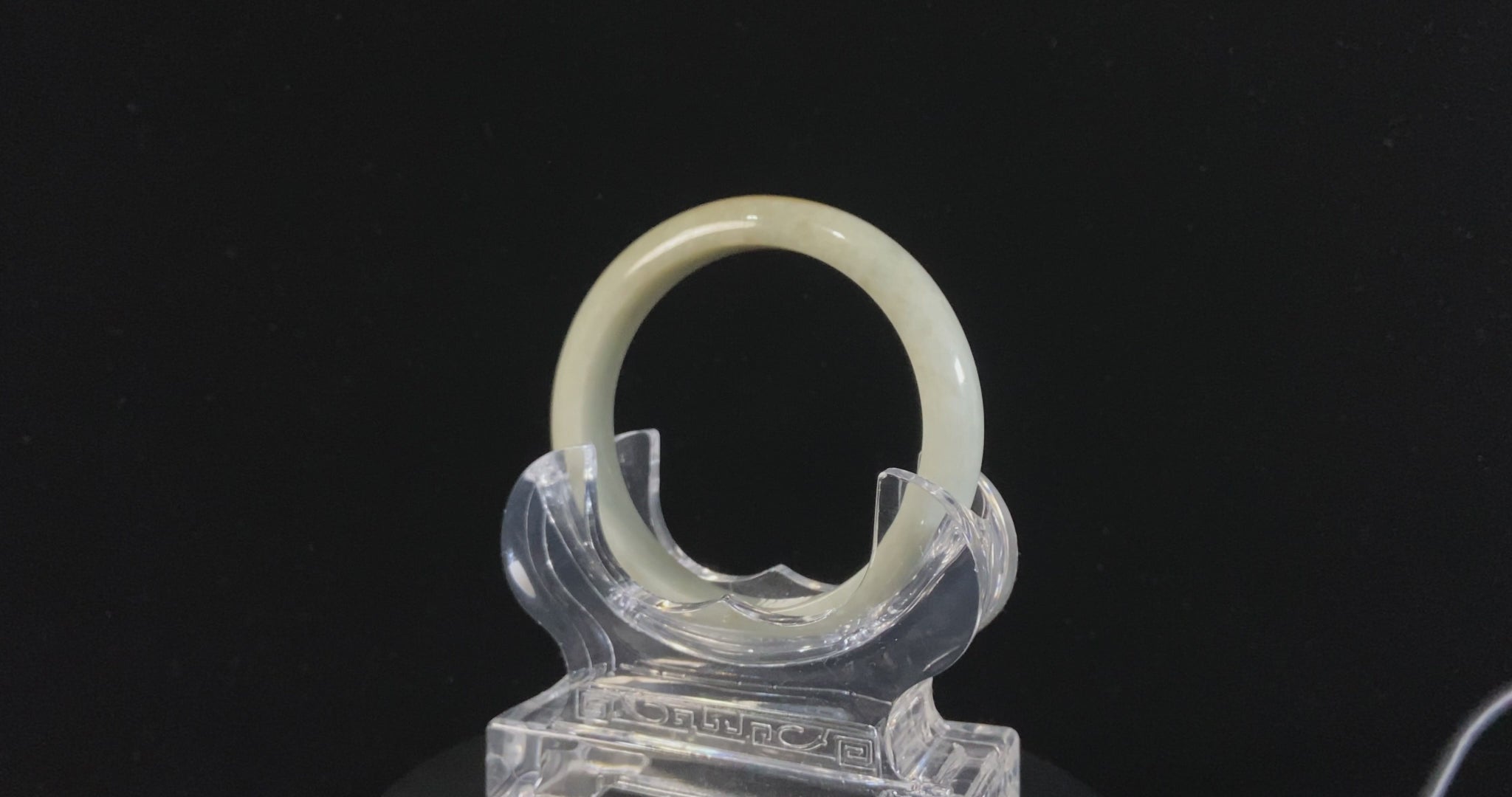 Gilded Blush Cream · Nature Burmese Jadeite Peace Bangle 