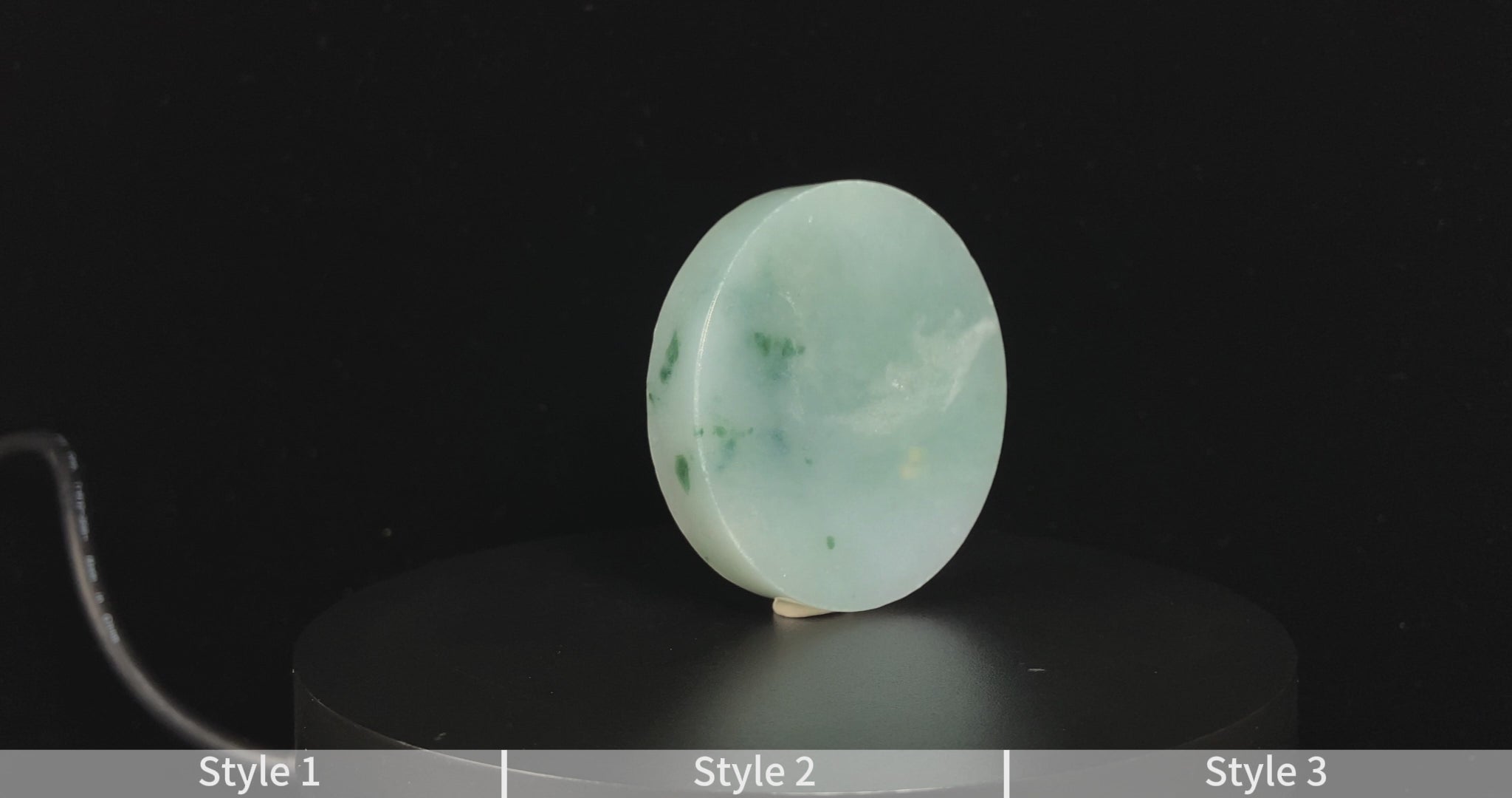 Semi-Finished Jade Blank | Mist Green Wisps · Nature Burmese Jadeite Core