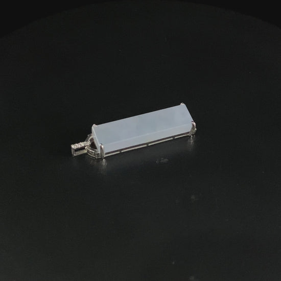 New & Trending 🤍 Milky Haze Glacier · Nature Burmese Jadeite Pendant