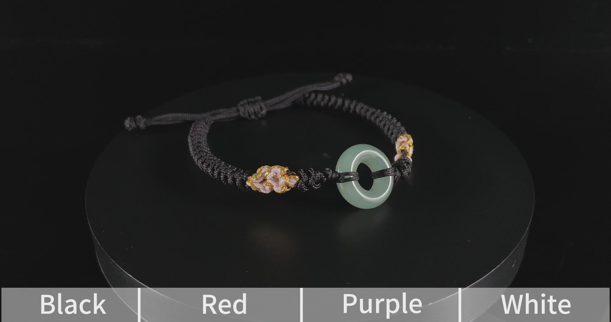 Pale Clear Peace Buckle · Nature Burmese Jadeite Bracelet
