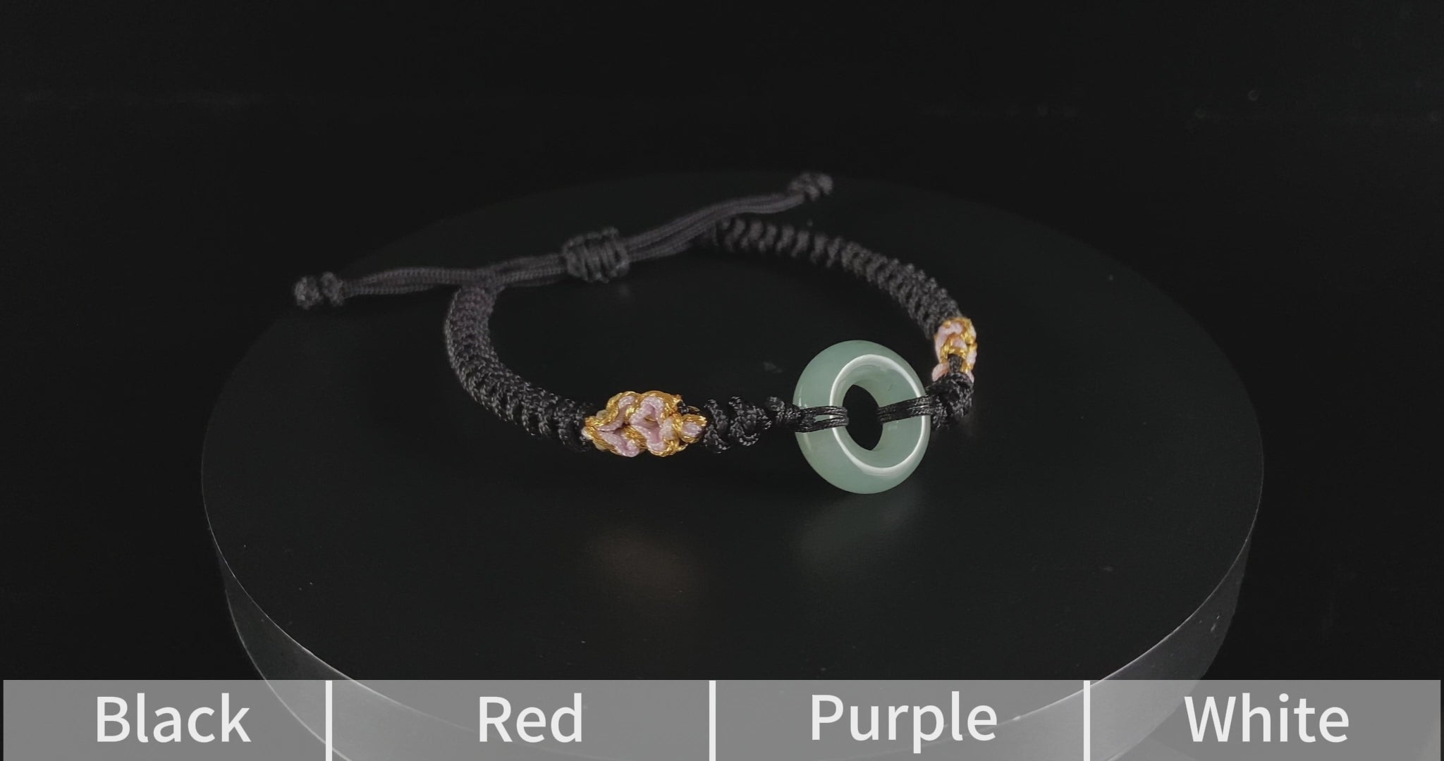 Pale Clear Peace Buckle · Nature Burmese Jadeite Bracelet