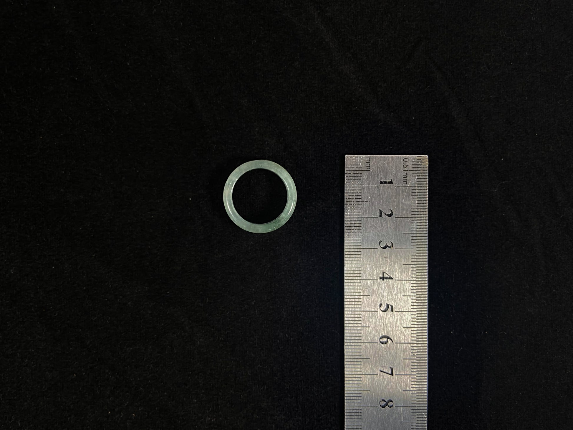 Natural Green Jadeite Ring' Size