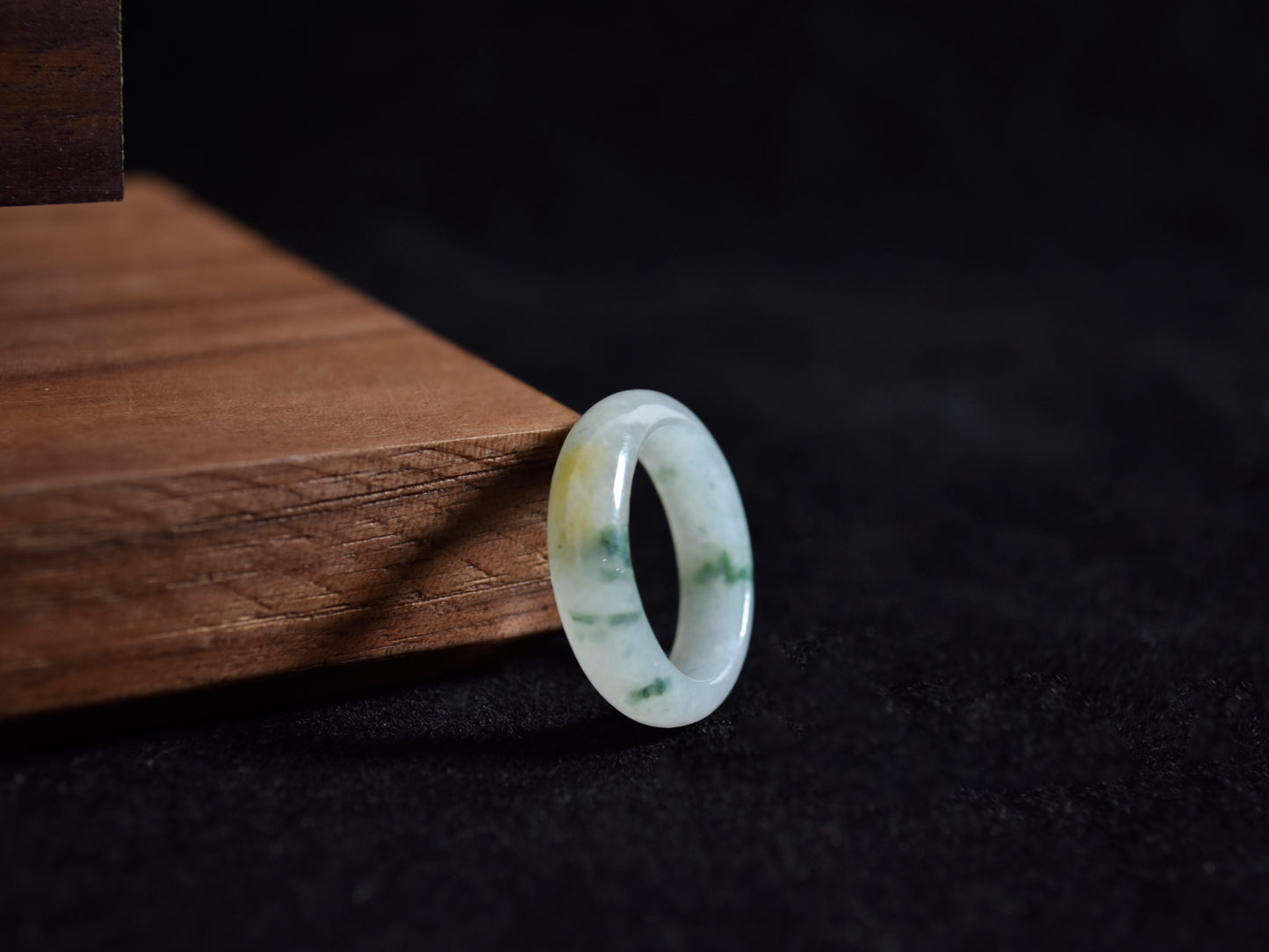 Forest Ember · Yellow & Green Jadeite Ring