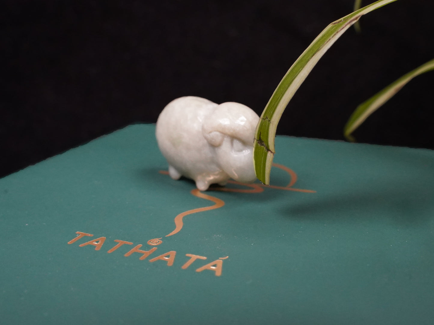 A soft ivory white sheep loose jadeite.